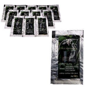 True Botanicals 0.3 oz Resurrection Radiance Eye Cream Renew 12 Sample Packets